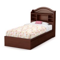 10577 Cherry Twin Mates Bed with 3 Drawers (39 Inch) - Summer Breeze -2