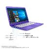X7S45UA#ABA HP Stream 14 Inch S14-AX020 Laptop - Violet Purple-3