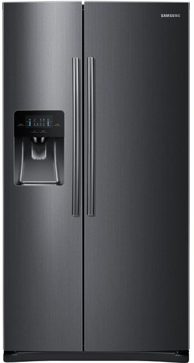 RS25J500DSG Samsung 25 cu. ft. Side-by-Side Refrigerator - 36 Inch Black Stainless Steel