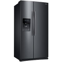 RS25J500DSG Samsung 25 cu. ft. Side-by-Side Refrigerator - 36 Inch Black Stainless Steel-3