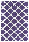 5 x 7 Medium Purple and Ivory Area Rug - Lily & Liam