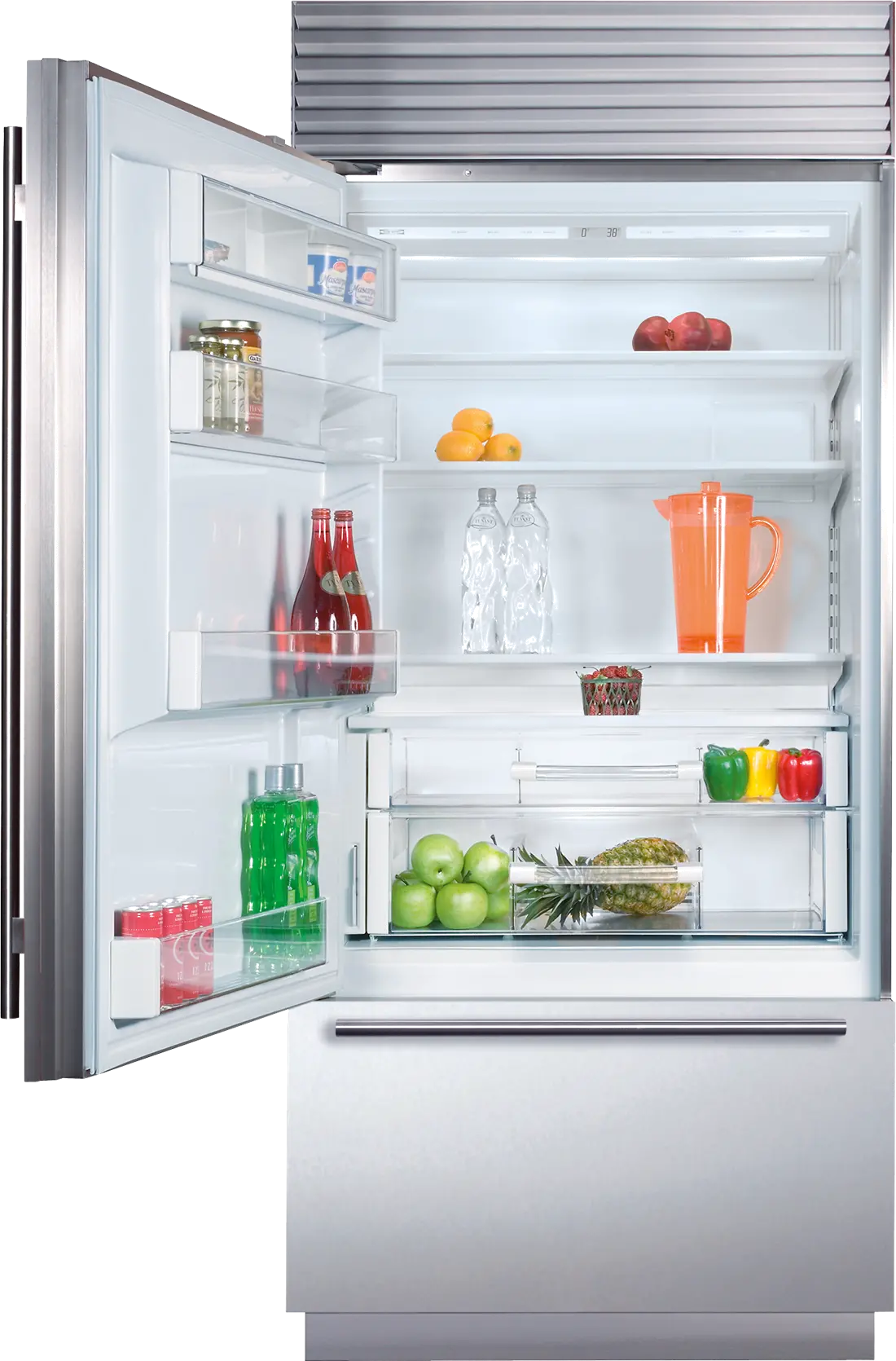 BI-36U/S/TH-LH Sub-Zero 36 Inch Classic Bottom Freezer Refrigerator - Left Hinge-2