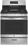 JGBS66REKSS GE 30 Inch Gas Range with Griddle - 5 cu. ft., Stainless Steel