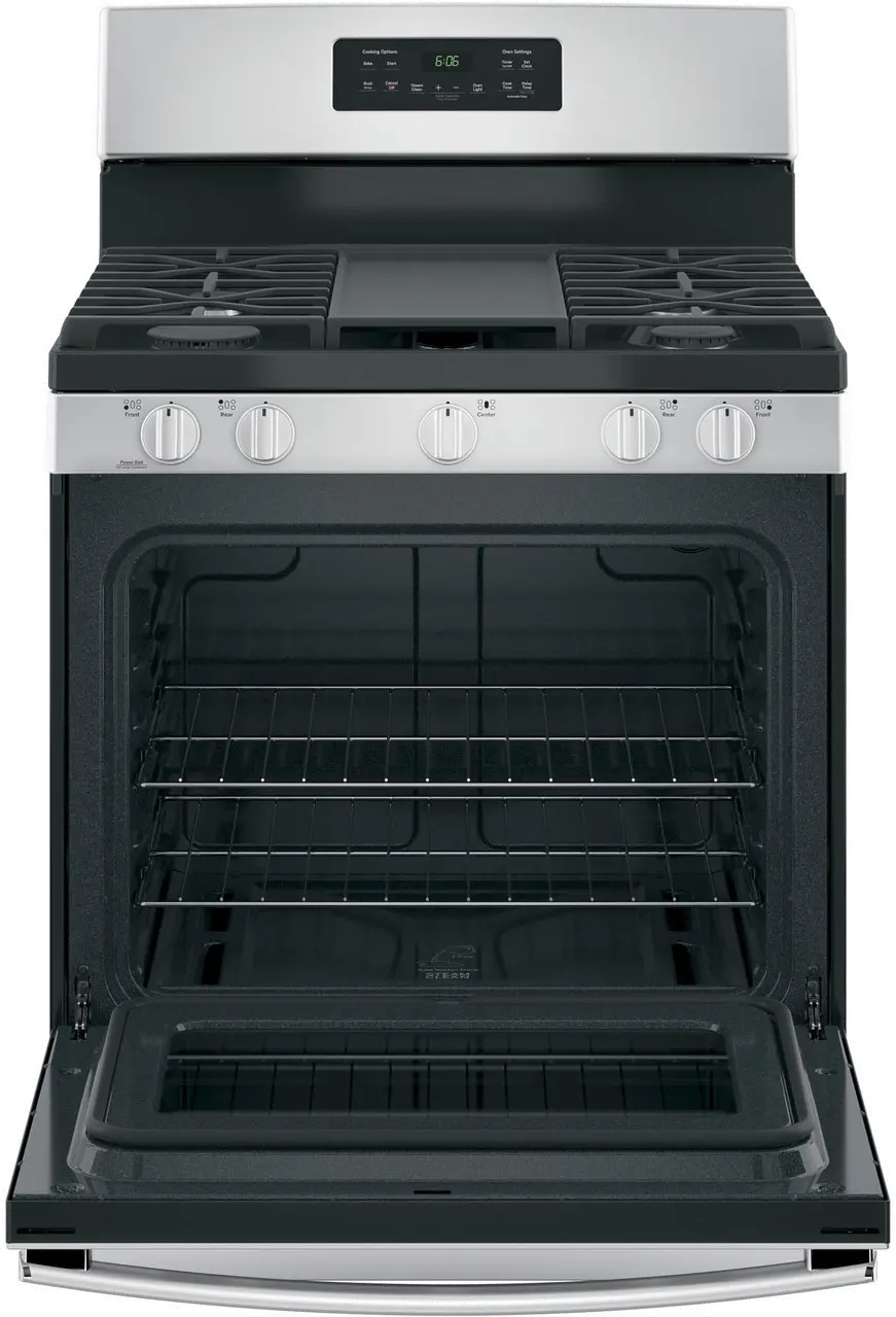 JGBS66REKSS GE 30 Inch Gas Range with Griddle - 5 cu. ft., Stainless Steel-2