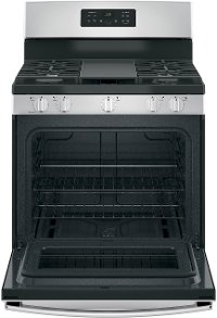 JGBS66REKSS GE 30 Inch Gas Range with Griddle - 5 cu. ft., Stainless Steel-2