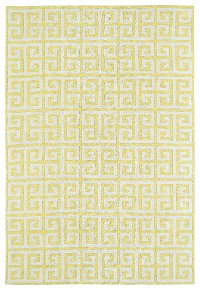 4 x 6 Small Geometric Yellow & Ivory Area Rug - Lily & Liam