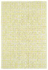 5 x 7 Medium Geometric Yellow and Ivory Area Rug - Lily & Liam