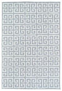 4 x 6 Small Geometric Gray and Ivory Area Rug - Lily & Liam