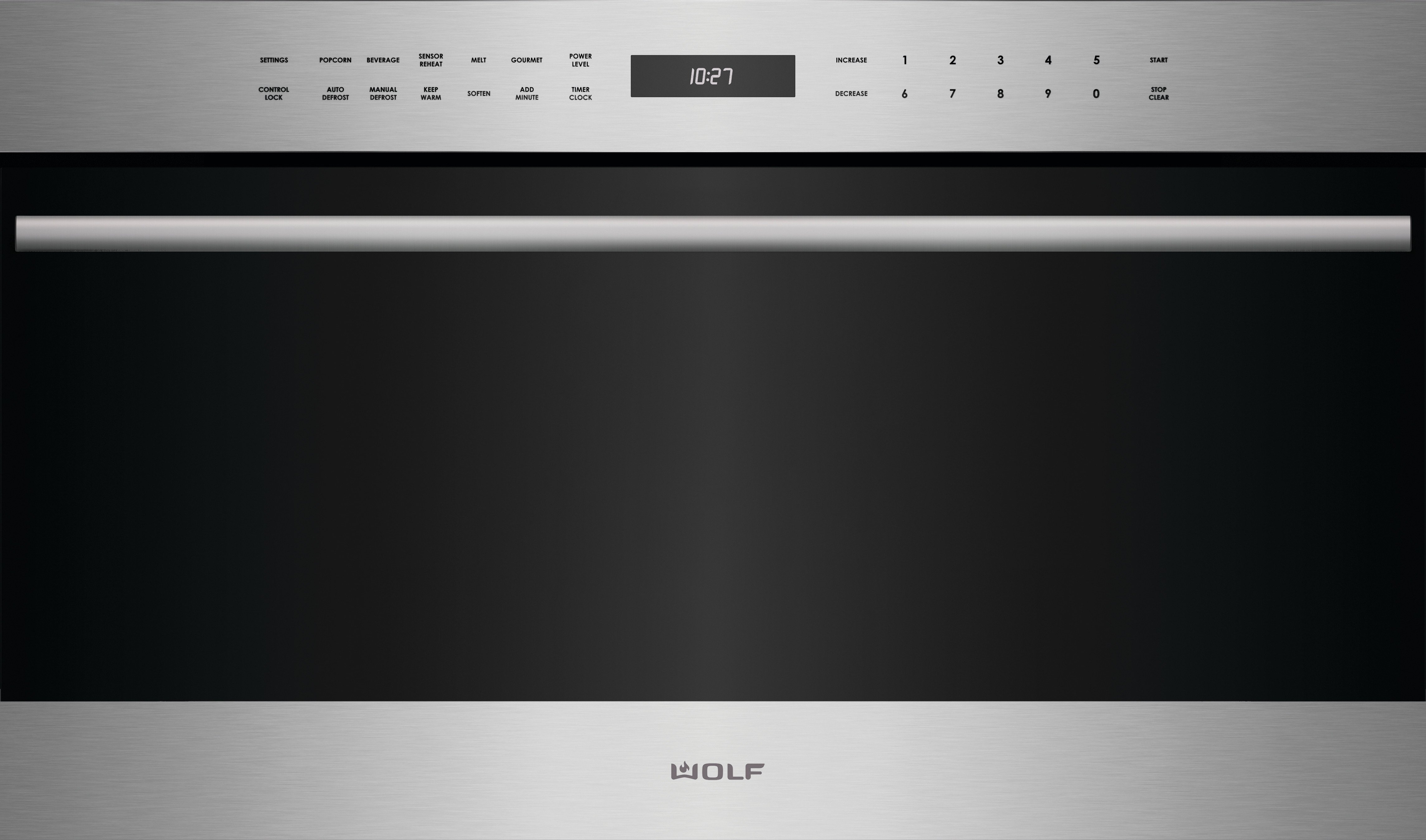 MDD30TE/S/TH Wolf 30 Inch Transitional Drop Down Door Microwave Oven - Stainless Steel-1