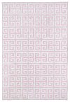4 x 6 Small Geometric Pink and Ivory Area Rug - Lily & Liam-1
