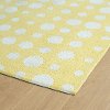 5 x 7 Medium Dotted Yellow and Ivory Area Rug - Lily & Liam-2