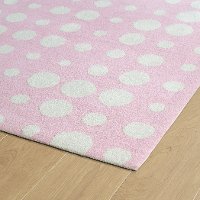 4 x 6 Small Dotted Pink and Ivory Area Rug - Lily & Liam-2