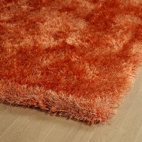 5 x 7 Medium Orange Shag Rug - Posh-2