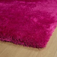 5 x 7 Medium Pink Shag Rug - Posh -2