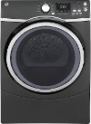 GFD45GSPKDG GE 7.5 Cu. Ft. Front Load Gas Dryer with Steam - Gray