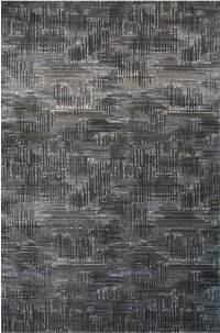 AQUARELLE/101-990508 5 x 8 Medium Black, White & Blue Rug - Aquarelle