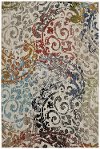5 x 8 Medium Renne Gray, Mustard Yellow, and Indigo Blue Rug - Metropolitan
