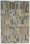 5 x 8 Medium Brown, Gray, Green & Blue Rug - Muse