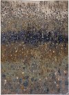 8 x 11 Large Torrent Desert Brown and Blue Rug - Enigma