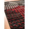 5 x 8 Medium Contemporary Red & Black Area Rug - Platinum-2
