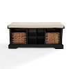 CF6003-BK Black Entryway Storage Bench - Brennan -3