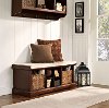 CF6003-MA Mahogany Entryway Storage Bench - Brennan