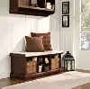 CF6003-MA Mahogany Entryway Storage Bench - Brennan
