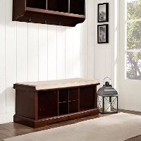 CF6003-MA Mahogany Entryway Storage Bench - Brennan-2