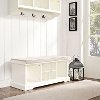 CF6003-WH White Entryway Storage Bench - Brennan -2