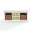 CF6003-WH White Entryway Storage Bench - Brennan -3