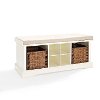 CF6003-WH White Entryway Storage Bench - Brennan -4