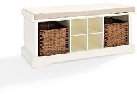 CF6003-WH White Entryway Storage Bench - Brennan-4