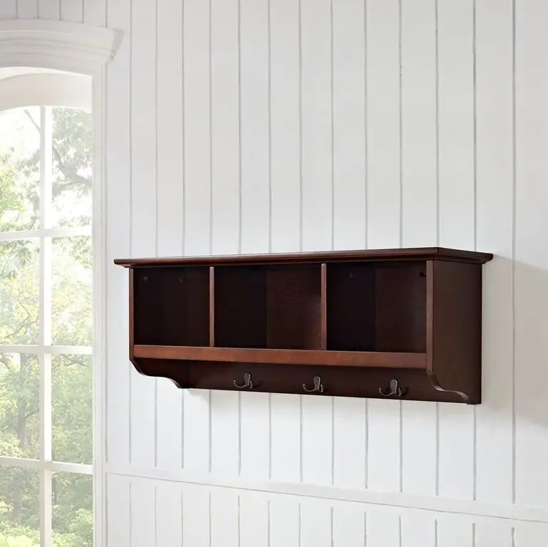 CF6004-MA Mahogany Entryway Storage Shelf - Brennan-2