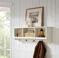 CF6004-WH Brennan White Entryway Storage Shelf