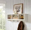 CF6004-WH White Entryway Storage Shelf - Brennan