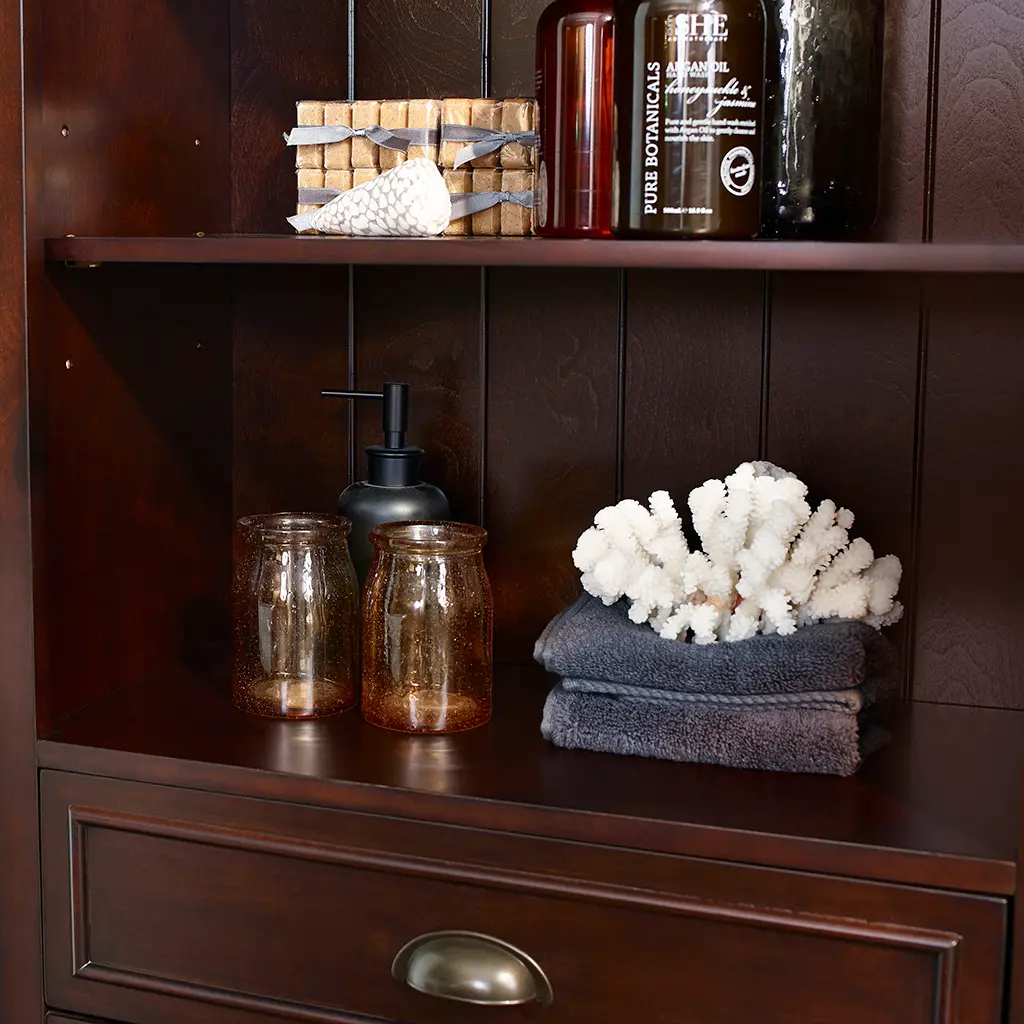 CF7001-ES Lydia Tall Espresso Bathroom Cabinet-3