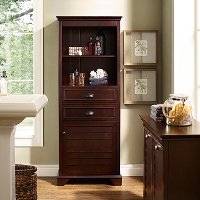 CF7001-ES Tall Espresso Bathroom Cabinet - Lydia