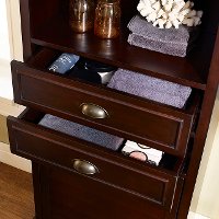 CF7001-ES Tall Espresso Bathroom Cabinet - Lydia-2