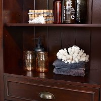 CF7001-ES Tall Espresso Bathroom Cabinet - Lydia-3