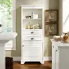 CF7001-WH Lydia Tall White Bathroom Cabinet