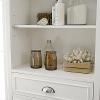 CF7001-WH Tall White Bathroom Cabinet - Lydia-3