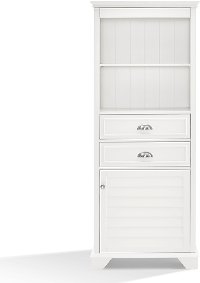 CF7001-WH Tall White Bathroom Cabinet - Lydia-5