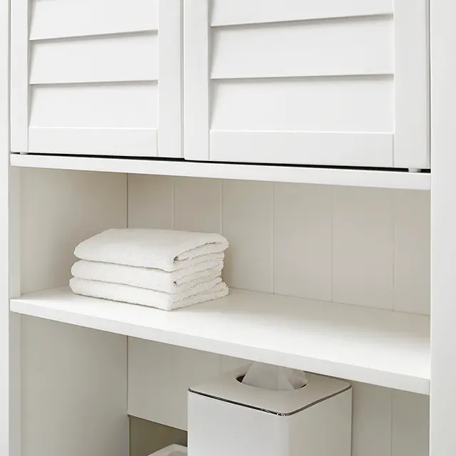CF7002-WH Lydia White Space Saver Bathroom Shelf-3