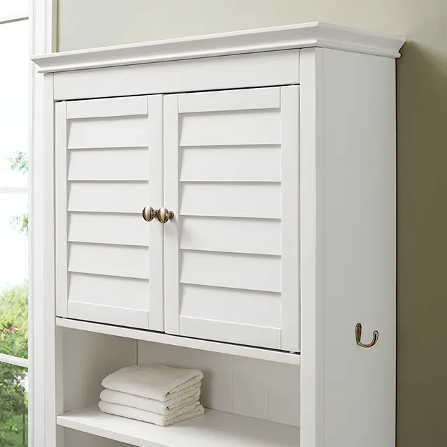CF7002-WH Lydia White Space Saver Bathroom Shelf-4