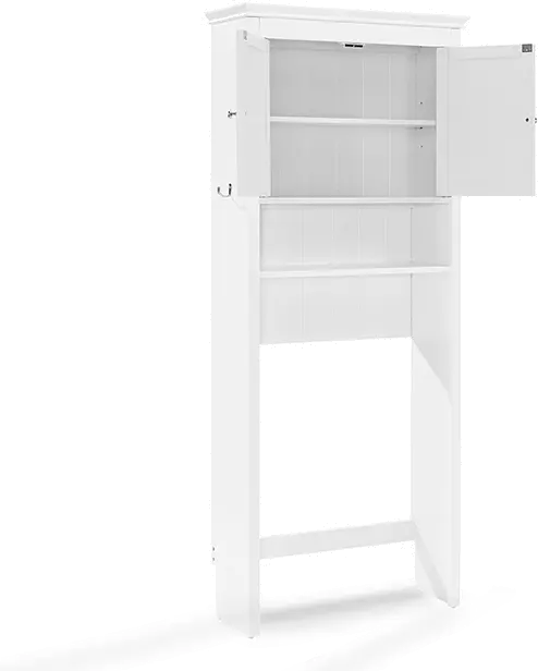 CF7002-WH Lydia White Space Saver Bathroom Shelf-6