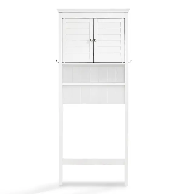 CF7002-WH Lydia White Space Saver Bathroom Shelf-7