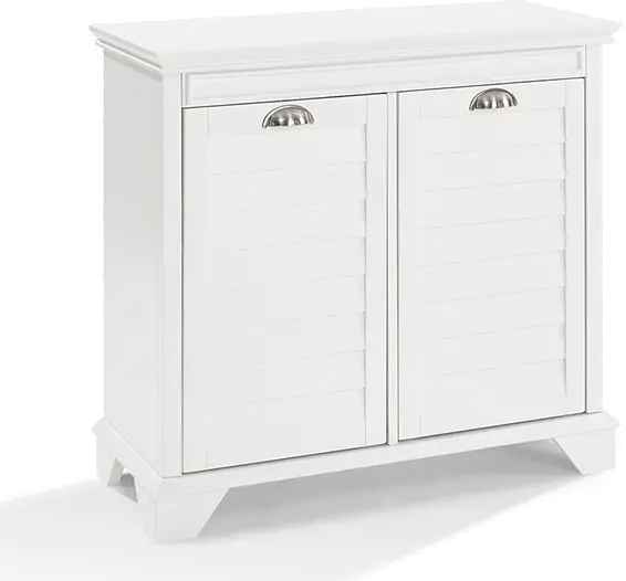 CF7003-WH Lydia White Linen Hamper-3