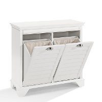 CF7003-WH White Linen Hamper - Lydia-4