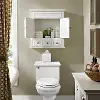CF7004-WH Lydia Cream Bathroom Wall Cabinet