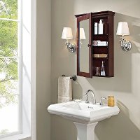 CF7005-ES Espresso Mirrored Wall Bathroom Cabinet - Lydia-2